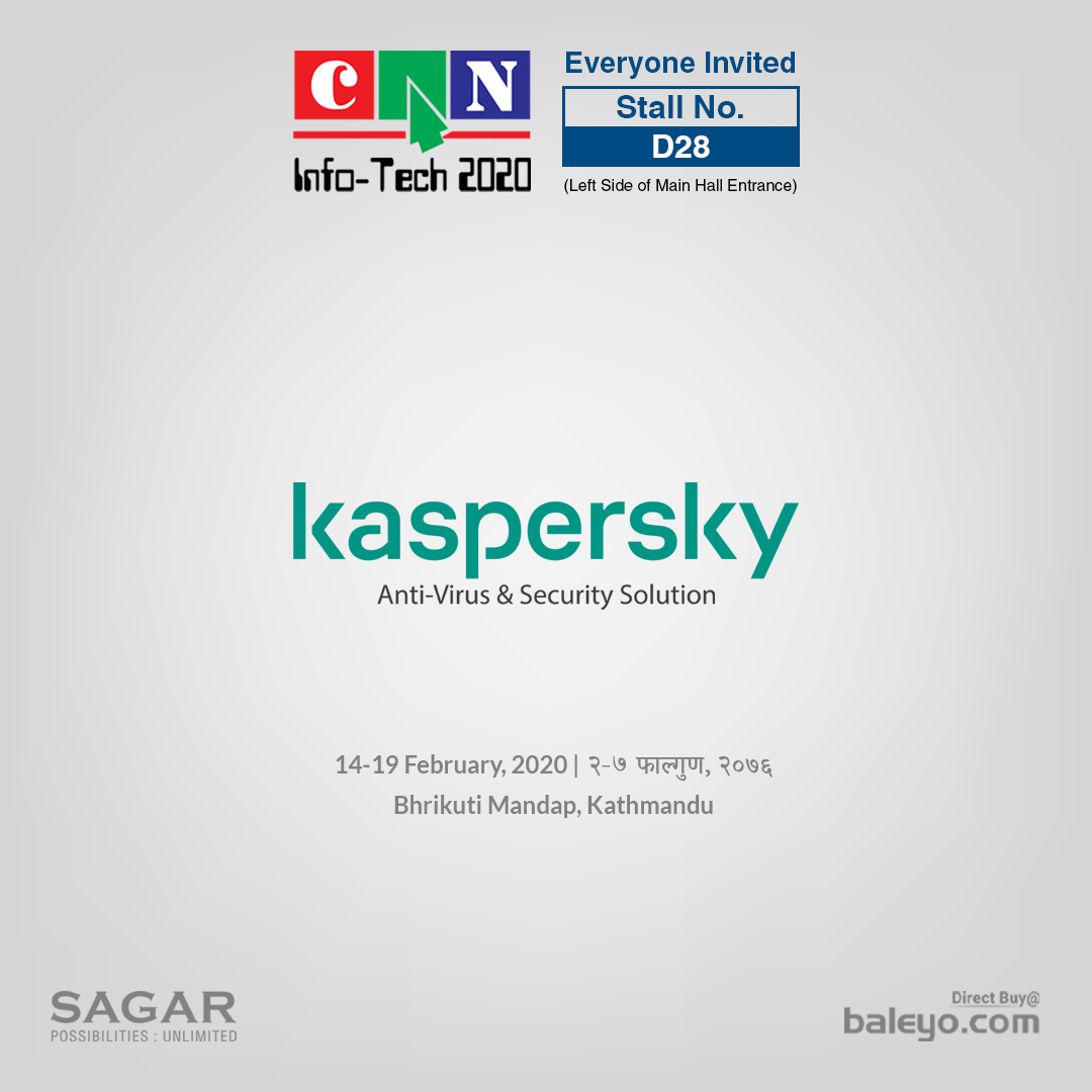 Kaspersky as a Gold Sponsor at CAN Infotech 2020